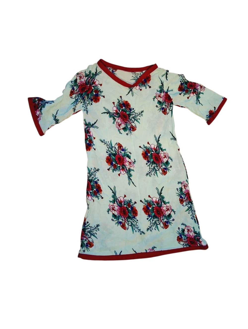 Girls Aboriginal Dress With Ribbon Shawl 4592 - Picture 2 of 5